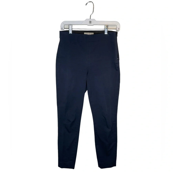 Everlane Women’s Navy Side Zip Cotton Blend Stretch Pants Size 2 - Picture 1 of 5
